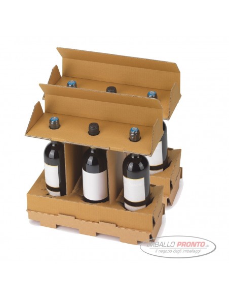Scatole per bottiglie imballi protettivi per spedire bottiglie di vino olio  birra